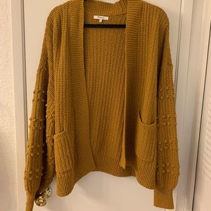Madewell Bobble Cardigan- XL, Yellow